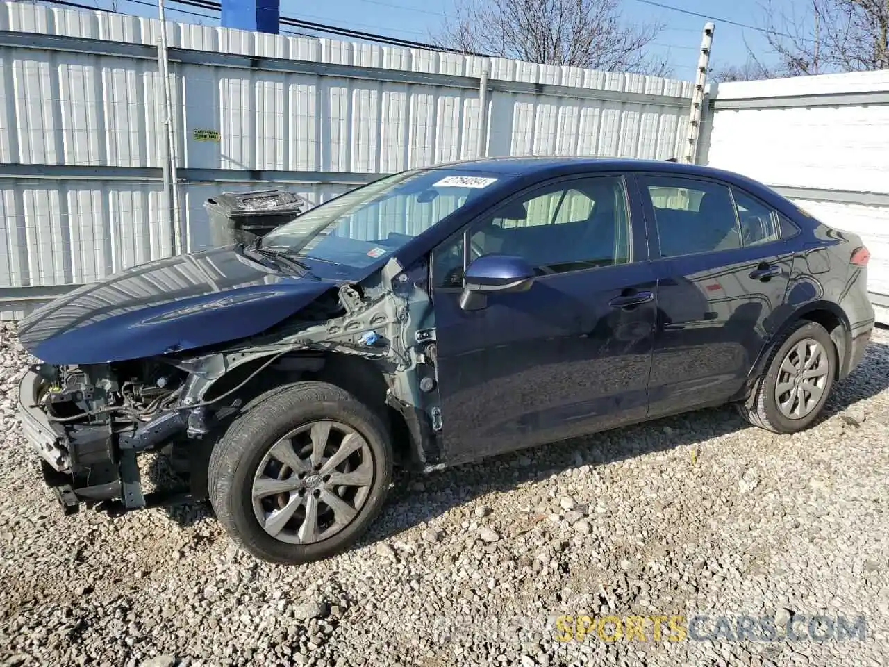 1 Photograph of a damaged car JTDEPRAE3LJ103394 TOYOTA COROLLA 2020