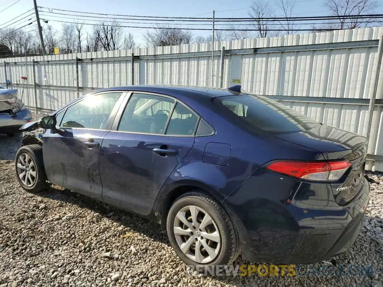 2 Photograph of a damaged car JTDEPRAE3LJ103394 TOYOTA COROLLA 2020