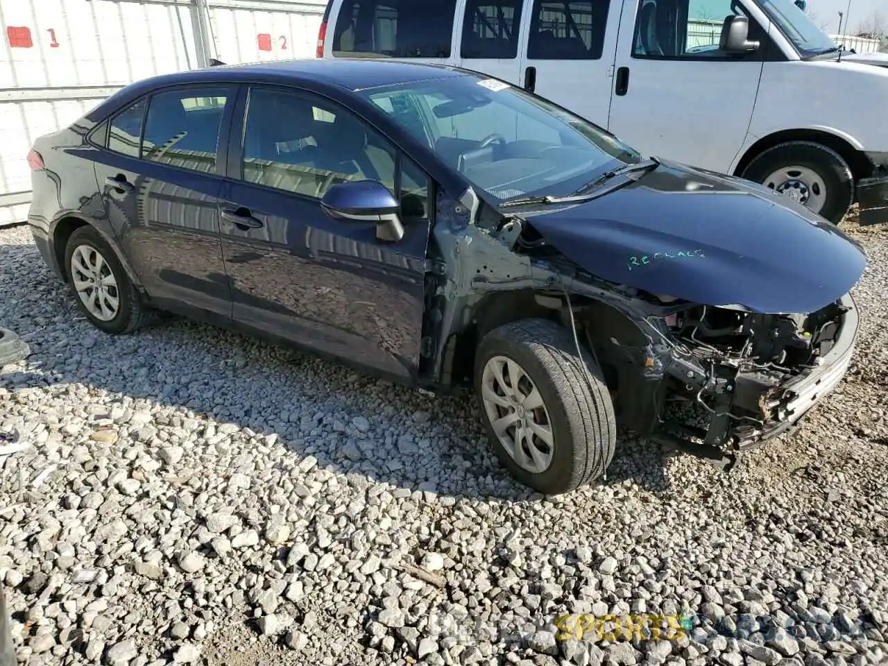 4 Photograph of a damaged car JTDEPRAE3LJ103394 TOYOTA COROLLA 2020