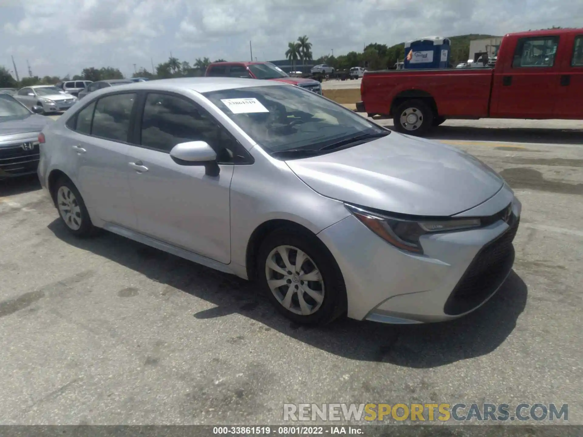 1 Photograph of a damaged car JTDEPRAE3LJ103881 TOYOTA COROLLA 2020