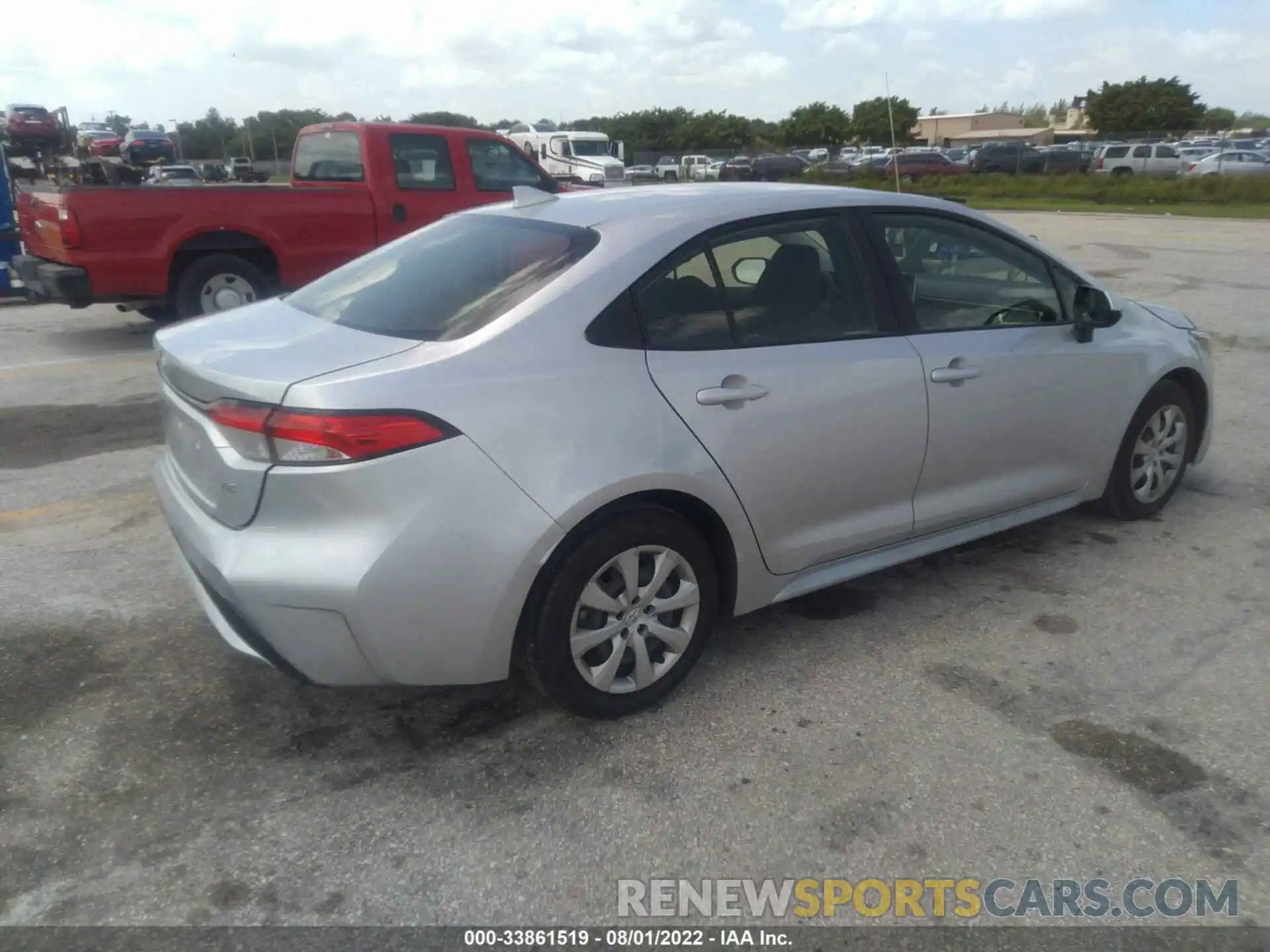 4 Photograph of a damaged car JTDEPRAE3LJ103881 TOYOTA COROLLA 2020