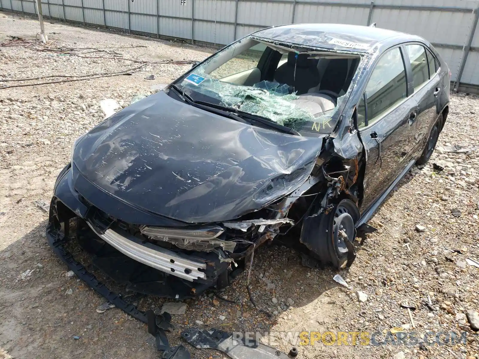 2 Photograph of a damaged car JTDEPRAE3LJ104013 TOYOTA COROLLA 2020