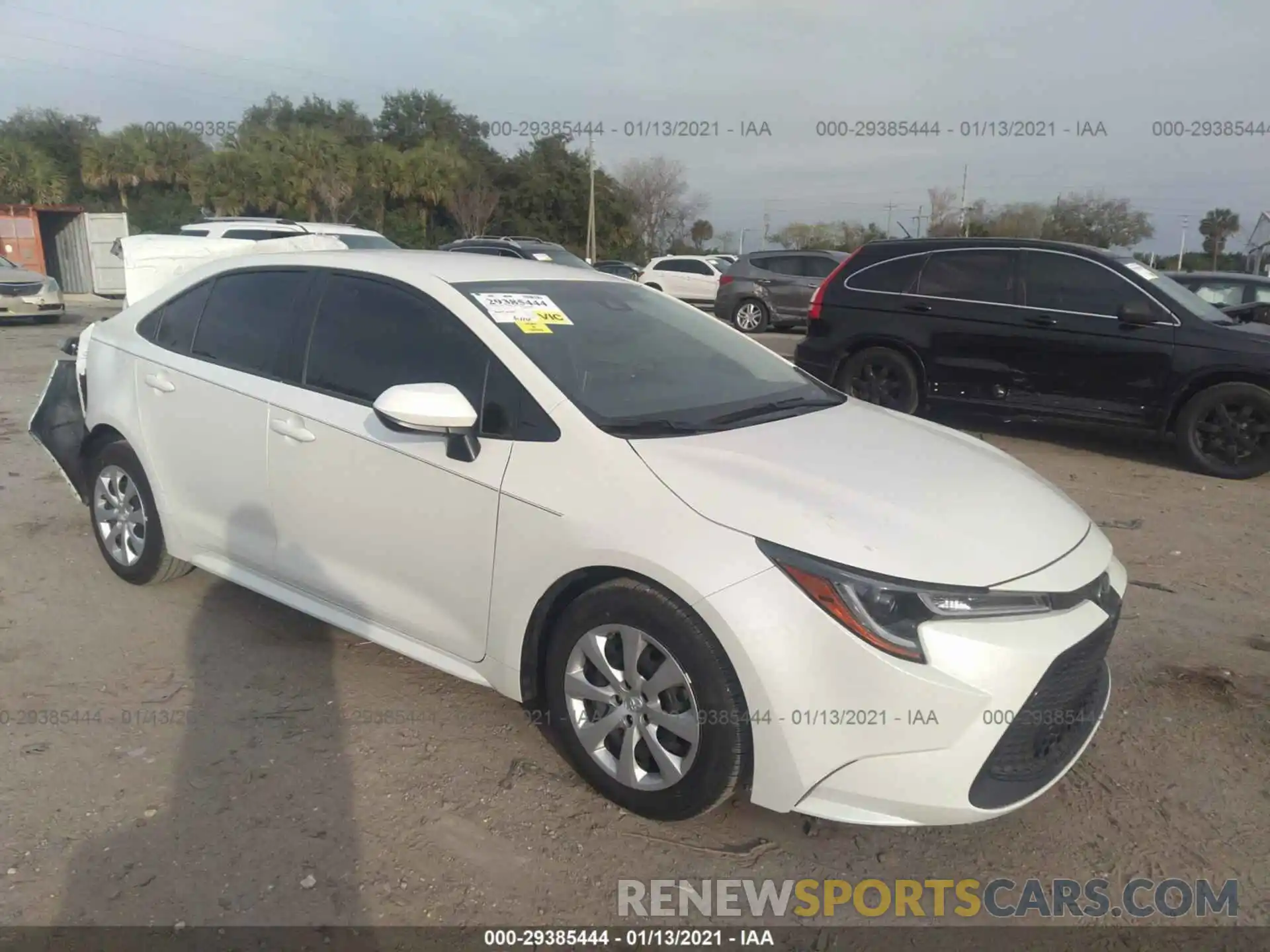 1 Photograph of a damaged car JTDEPRAE3LJ104030 TOYOTA COROLLA 2020