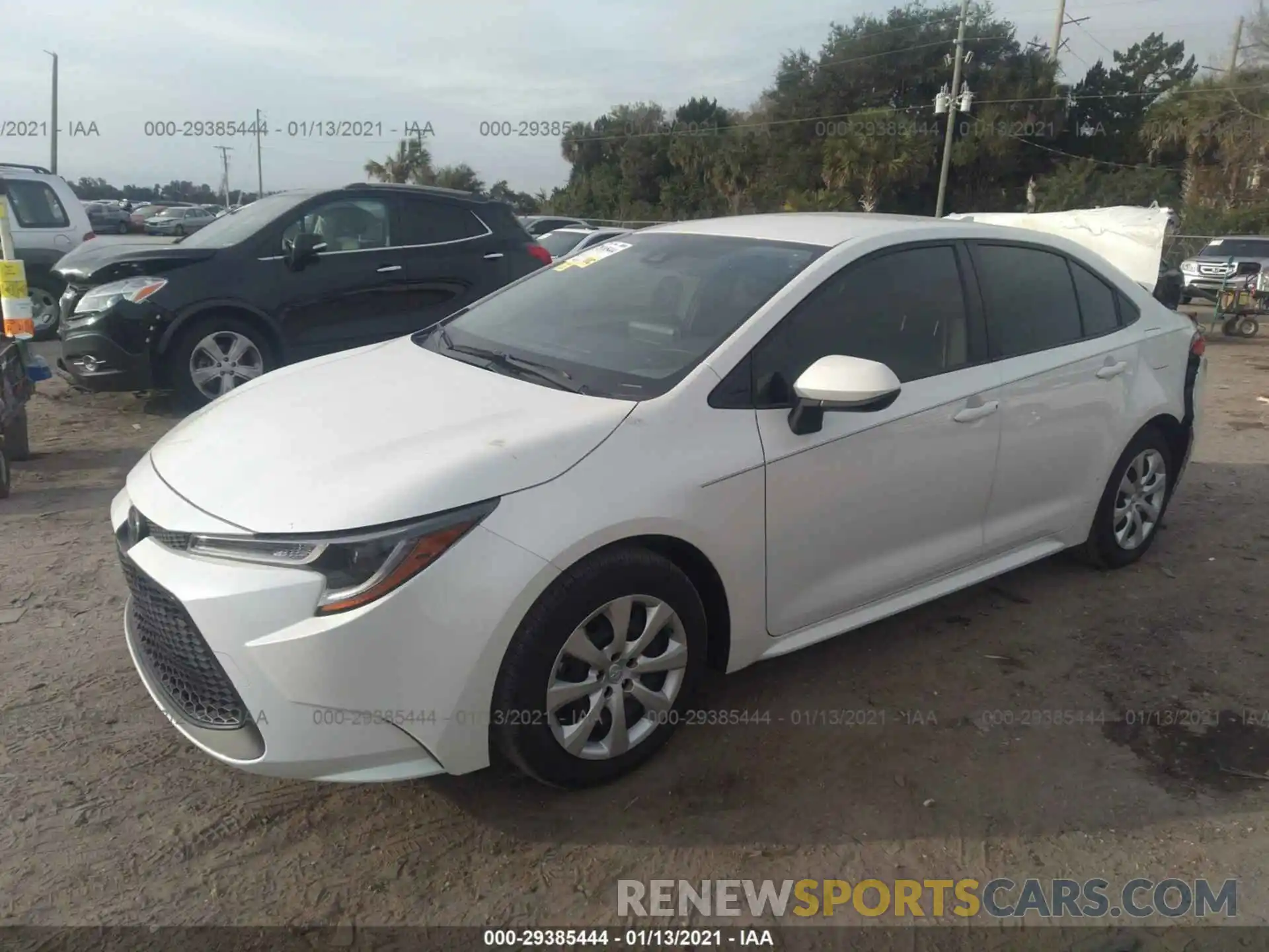 2 Photograph of a damaged car JTDEPRAE3LJ104030 TOYOTA COROLLA 2020