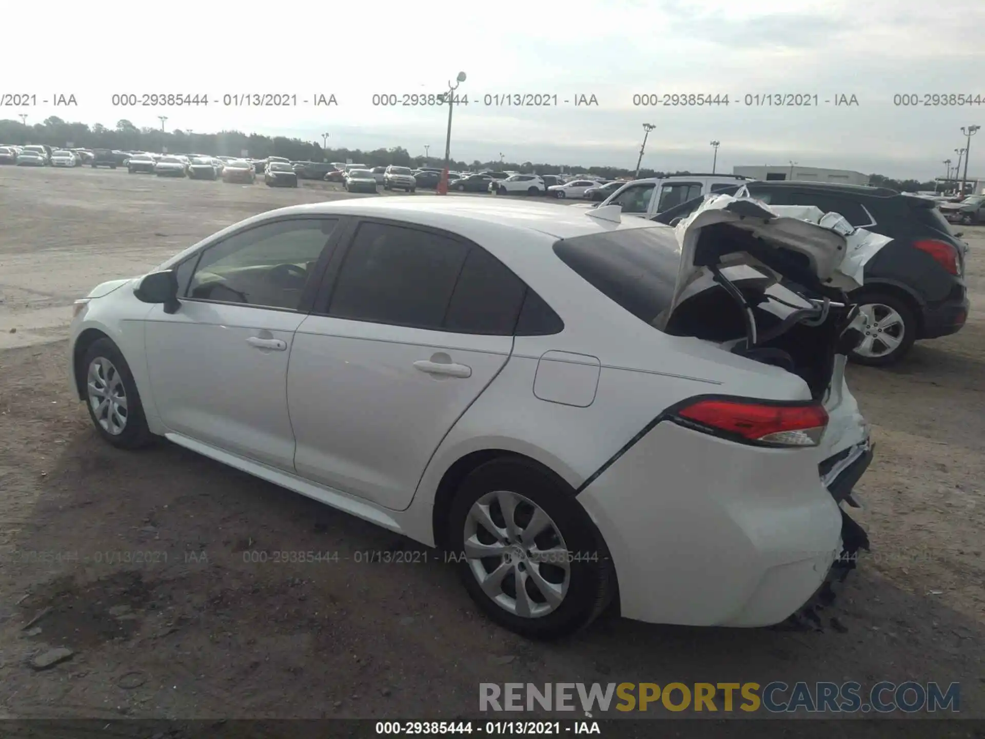 3 Photograph of a damaged car JTDEPRAE3LJ104030 TOYOTA COROLLA 2020