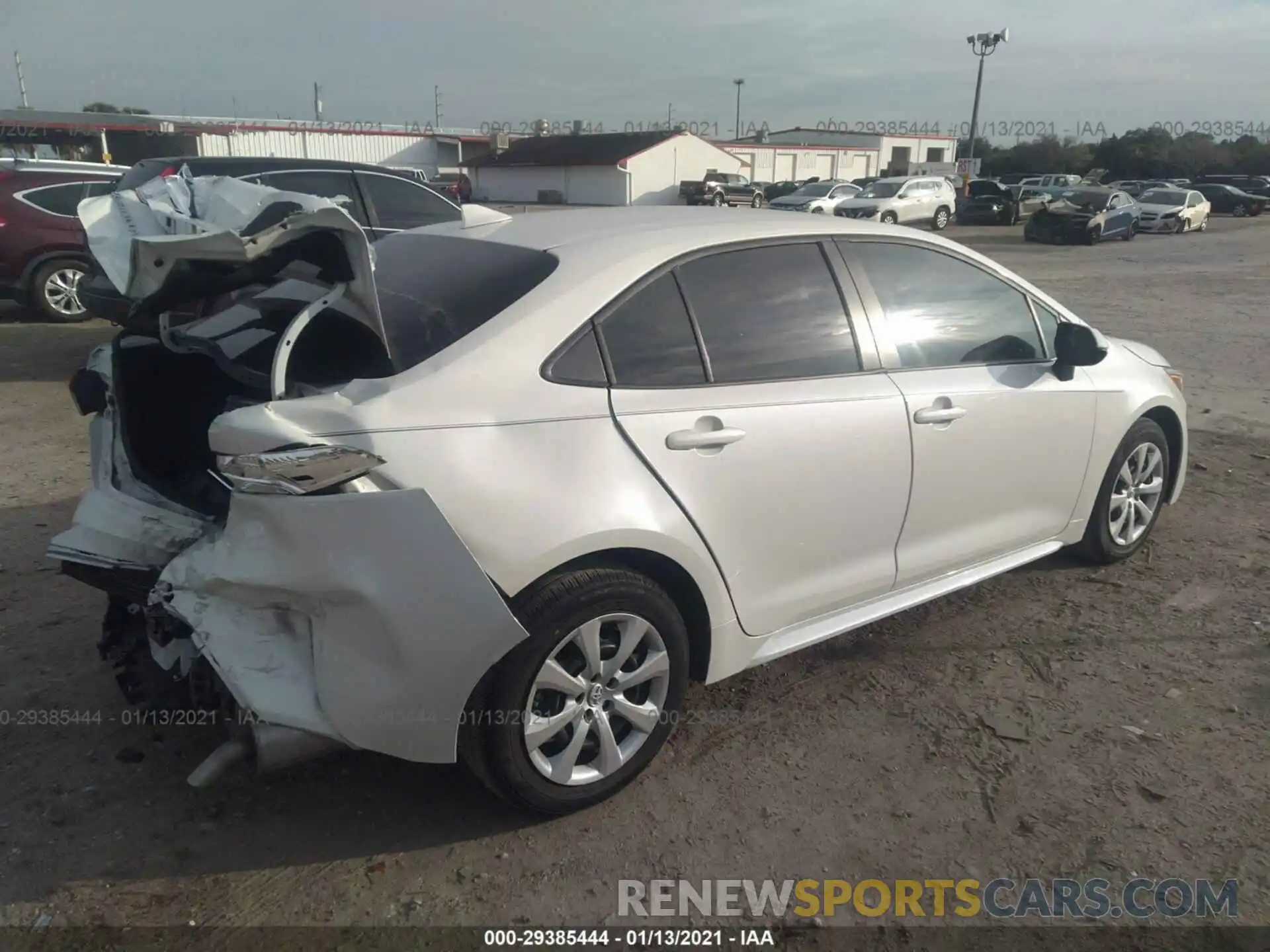 4 Photograph of a damaged car JTDEPRAE3LJ104030 TOYOTA COROLLA 2020