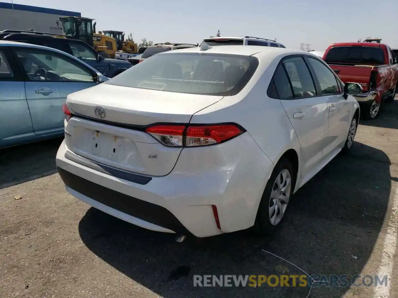 4 Photograph of a damaged car JTDEPRAE3LJ104416 TOYOTA COROLLA 2020