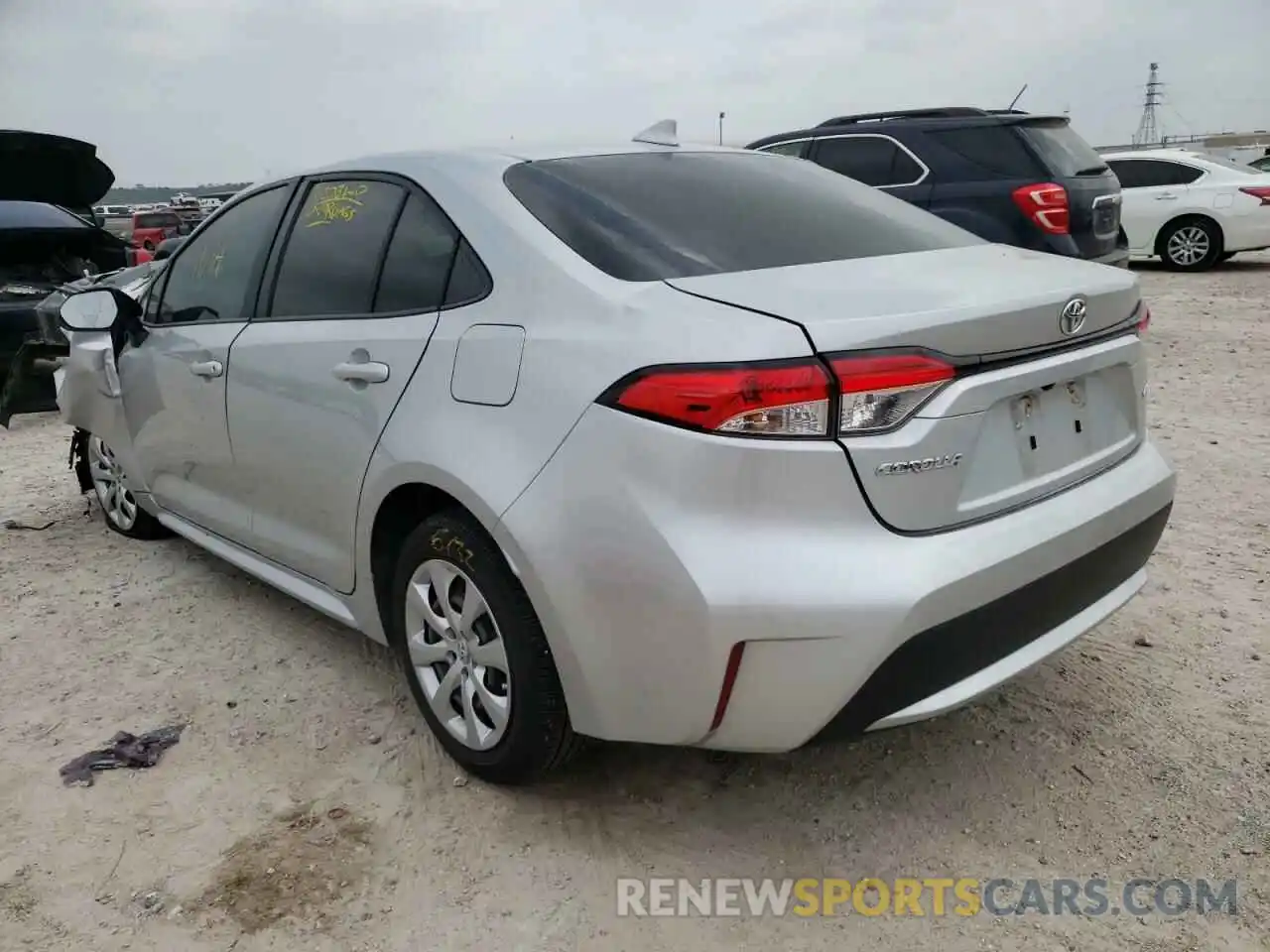 3 Photograph of a damaged car JTDEPRAE3LJ106070 TOYOTA COROLLA 2020