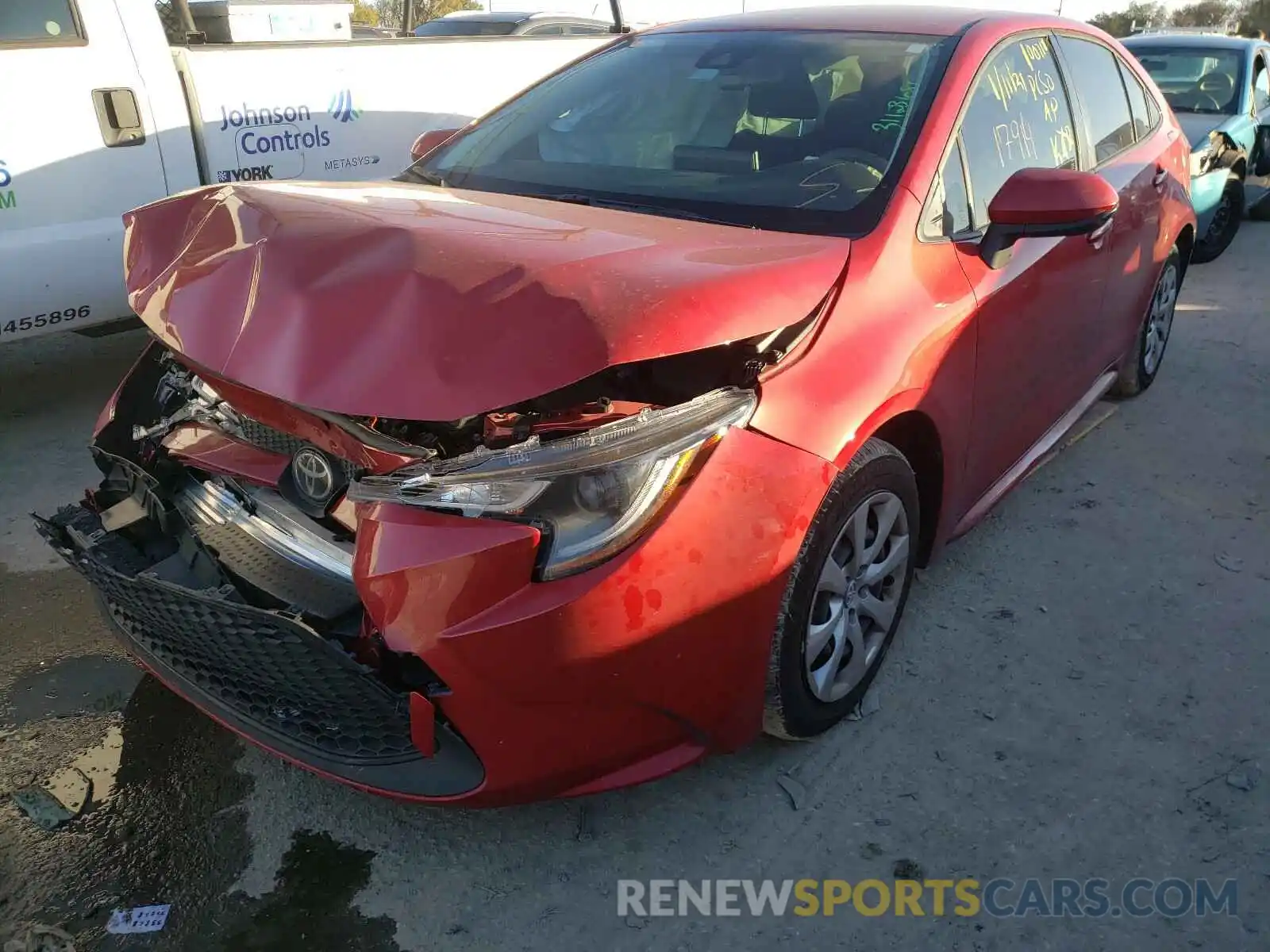 2 Photograph of a damaged car JTDEPRAE3LJ106554 TOYOTA COROLLA 2020