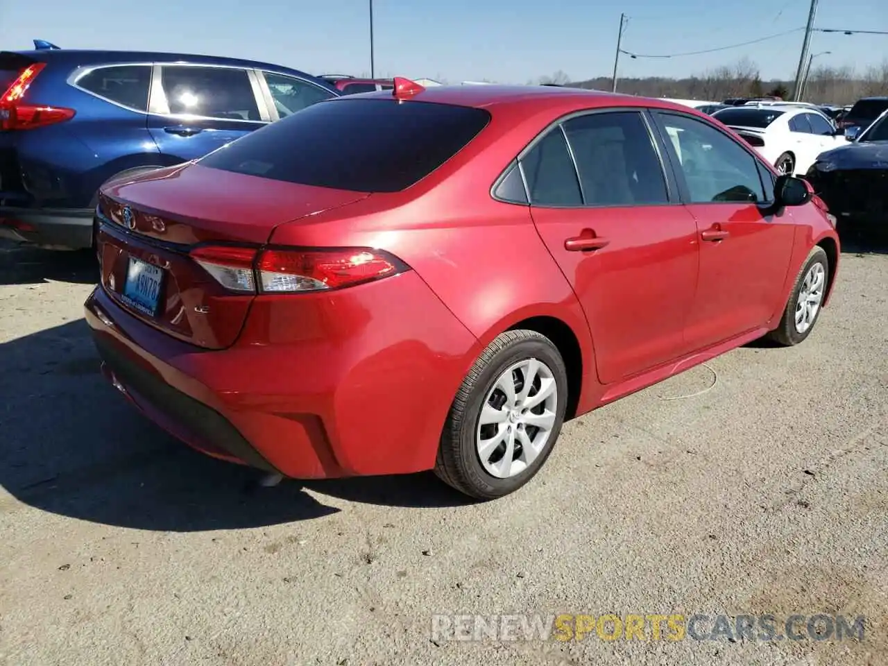 4 Photograph of a damaged car JTDEPRAE3LJ106828 TOYOTA COROLLA 2020