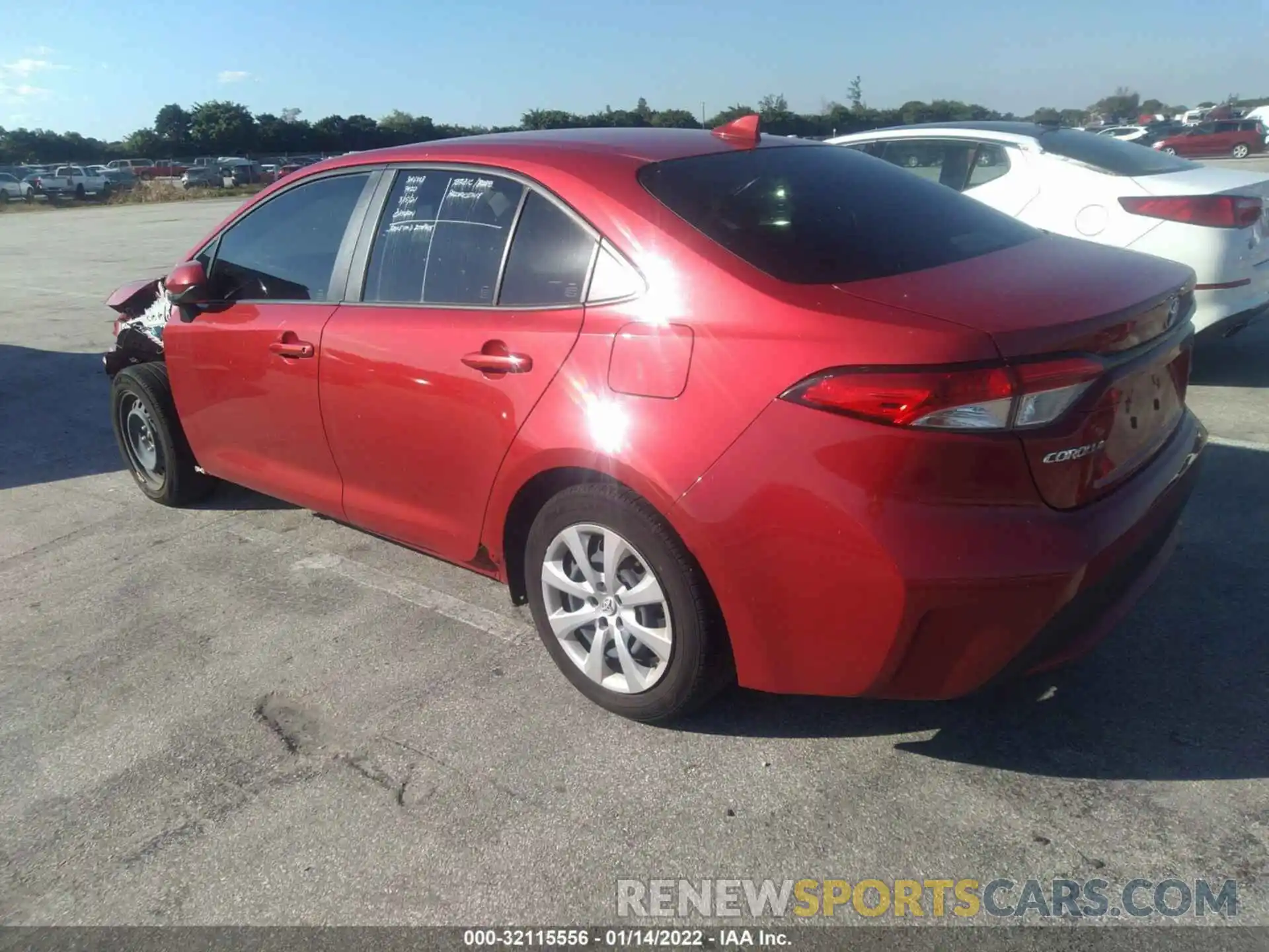 3 Photograph of a damaged car JTDEPRAE3LJ107235 TOYOTA COROLLA 2020