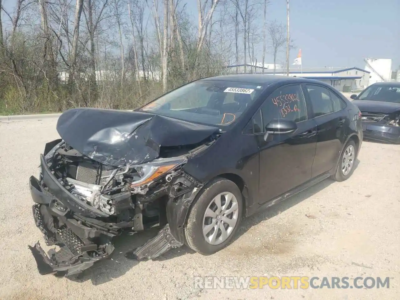 2 Photograph of a damaged car JTDEPRAE3LJ107395 TOYOTA COROLLA 2020