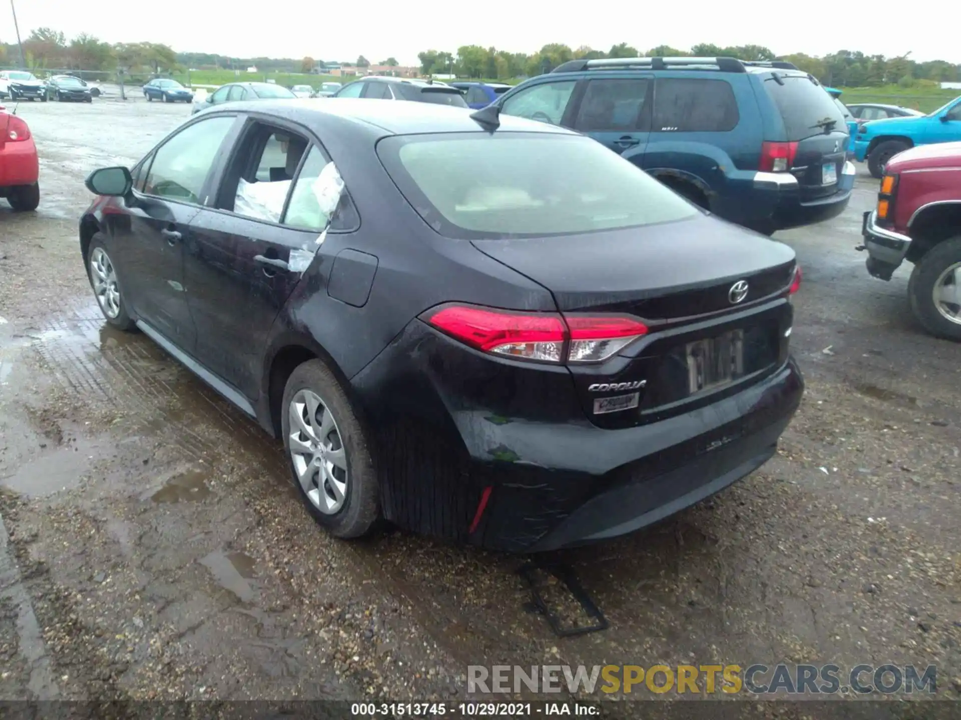 3 Photograph of a damaged car JTDEPRAE3LJ107574 TOYOTA COROLLA 2020