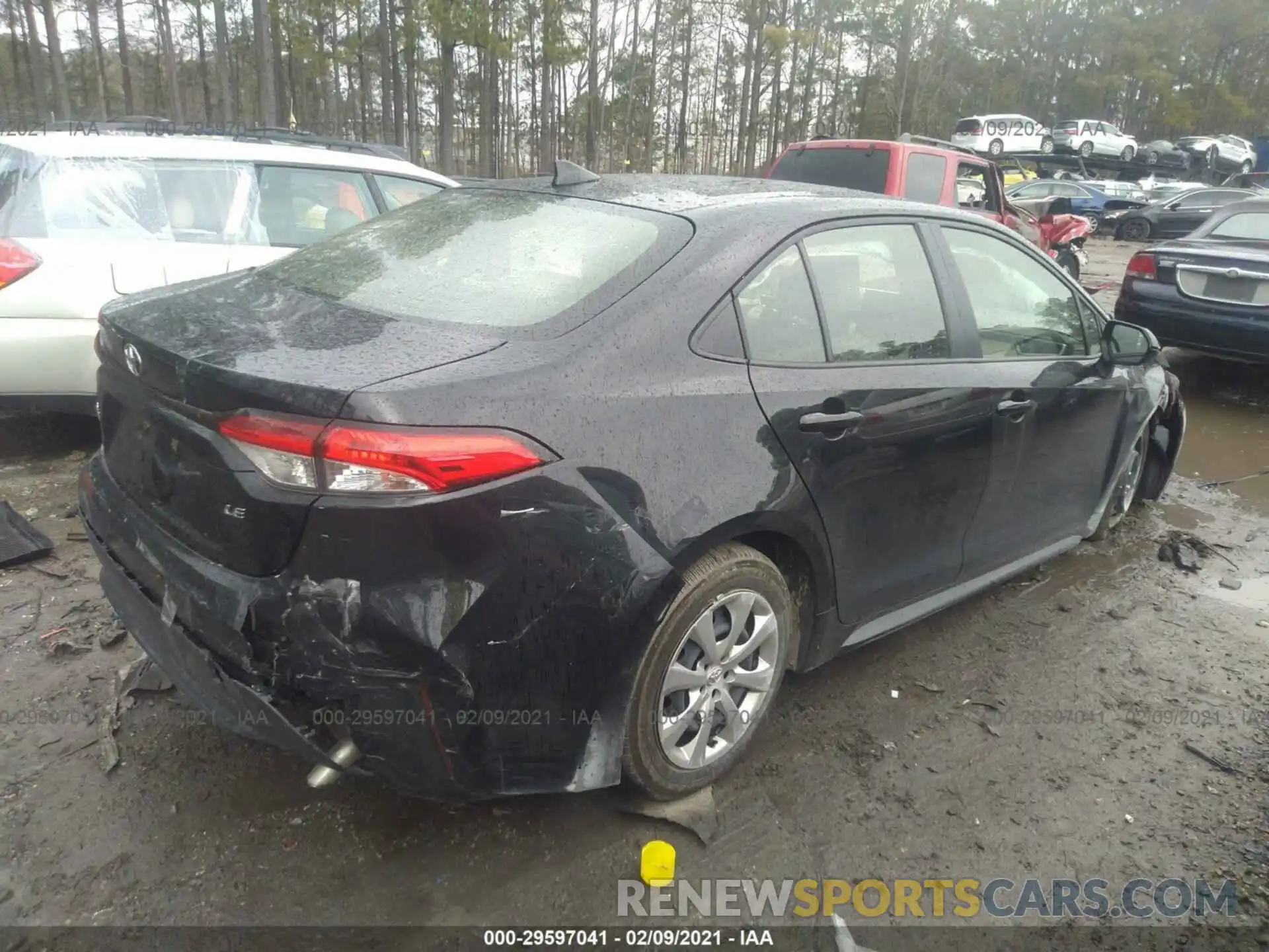 4 Photograph of a damaged car JTDEPRAE3LJ107932 TOYOTA COROLLA 2020