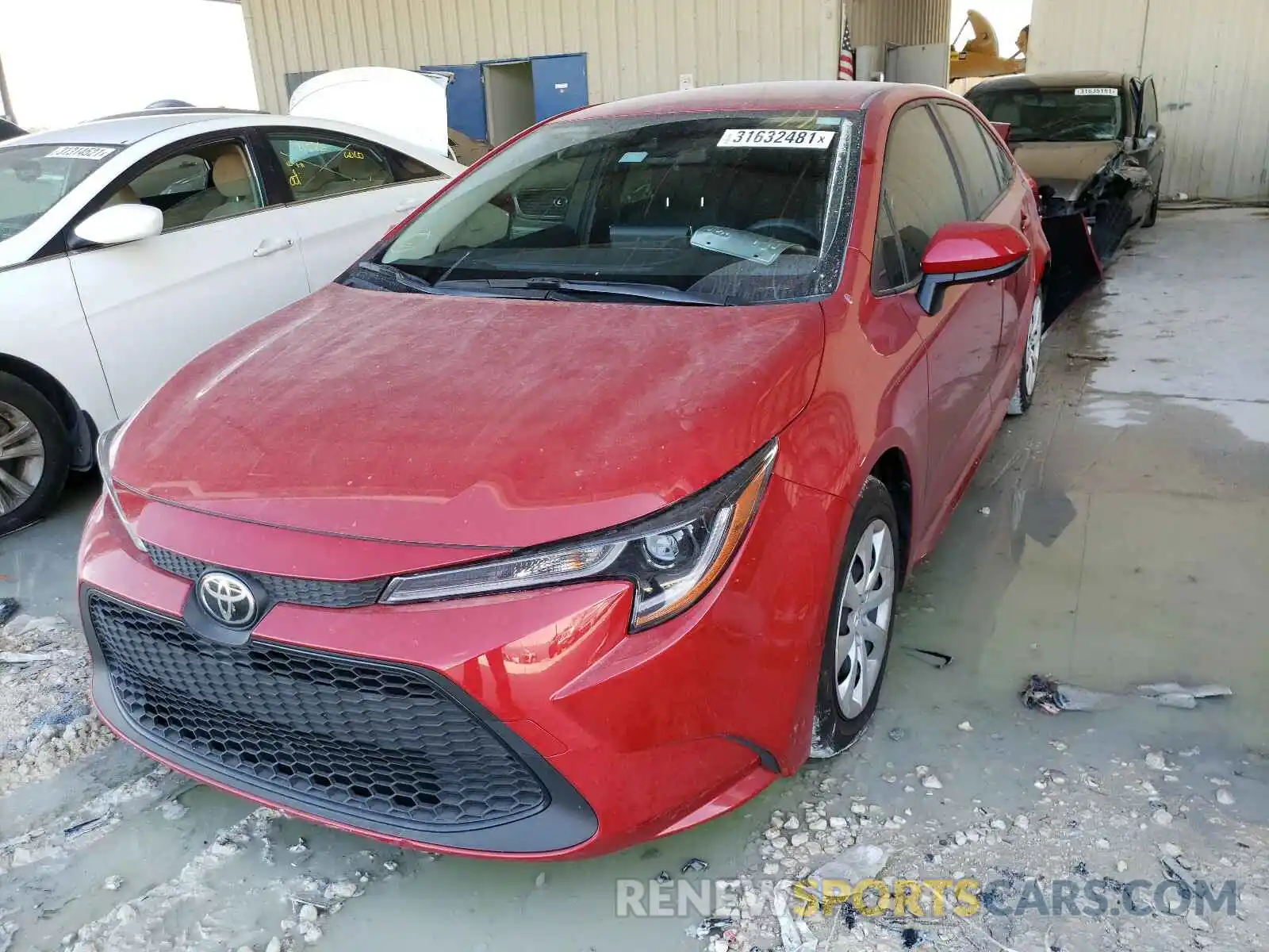 2 Photograph of a damaged car JTDEPRAE3LJ108059 TOYOTA COROLLA 2020