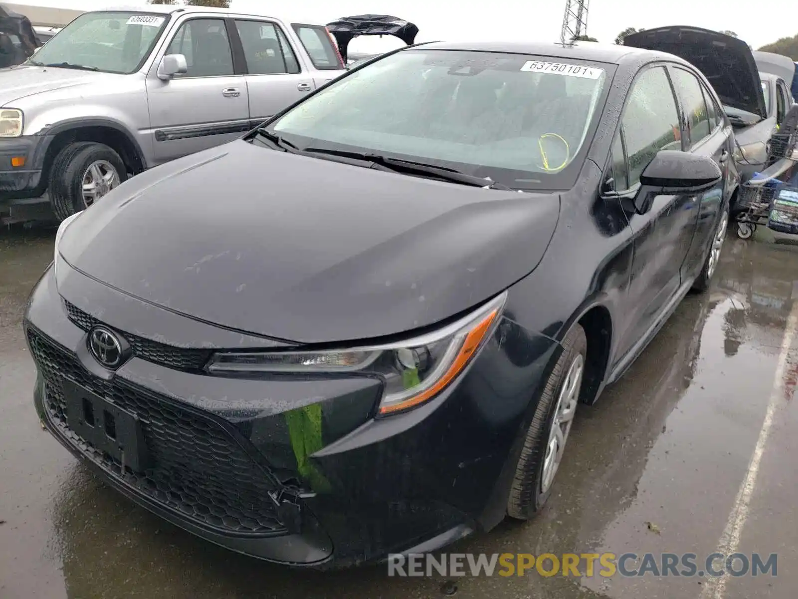 2 Photograph of a damaged car JTDEPRAE3LJ108188 TOYOTA COROLLA 2020