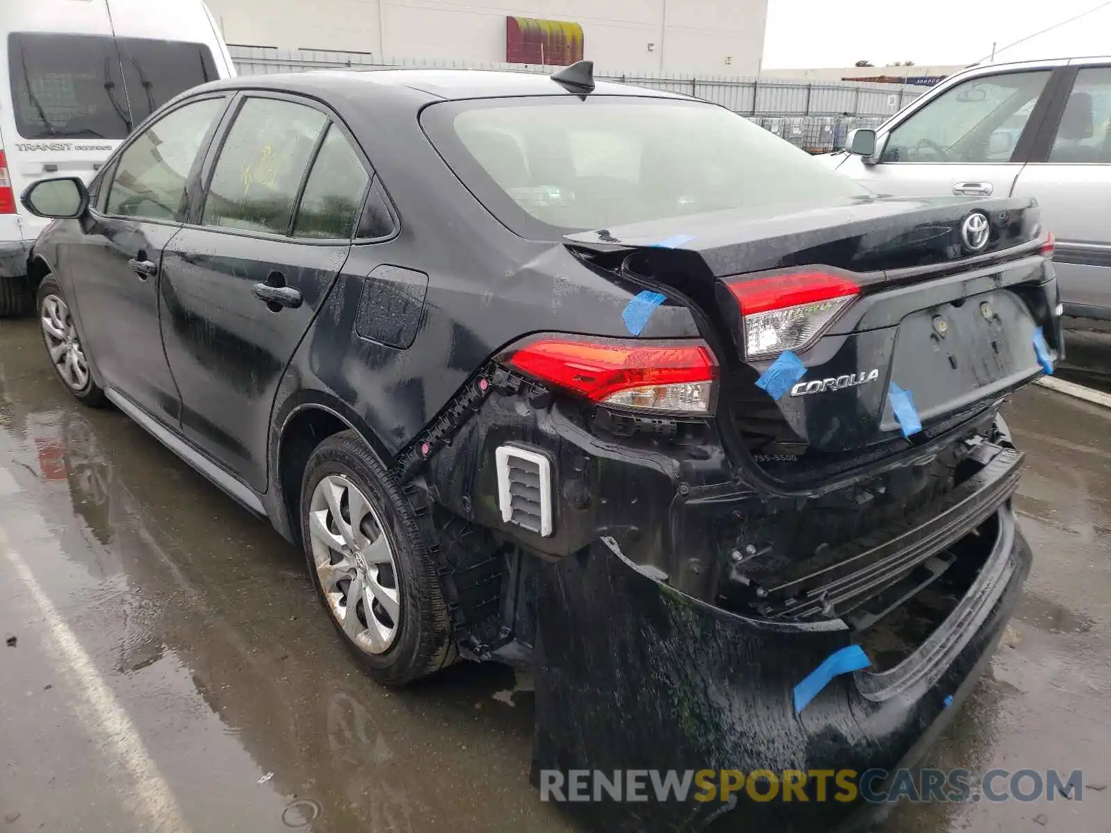 3 Photograph of a damaged car JTDEPRAE3LJ108188 TOYOTA COROLLA 2020