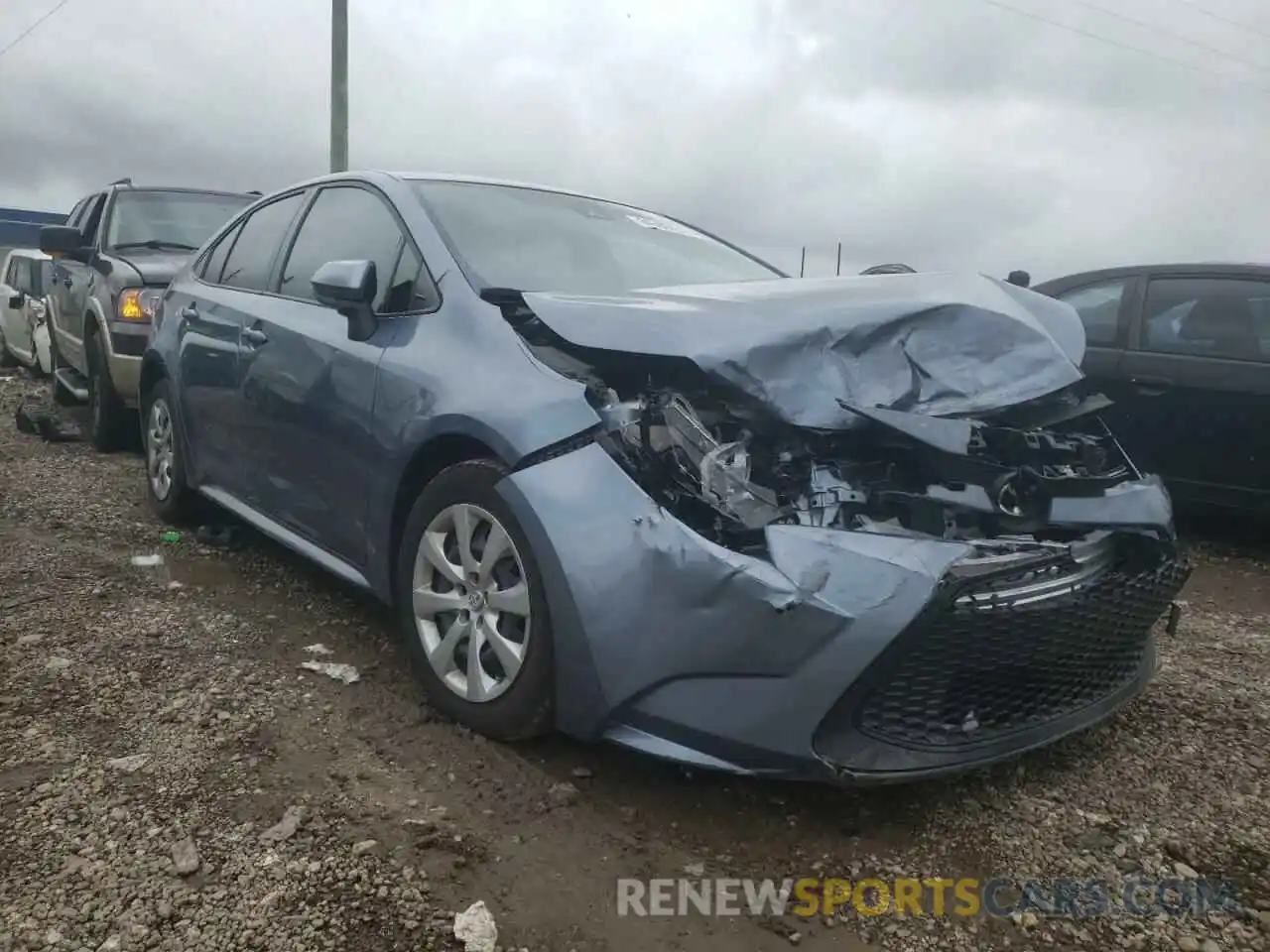 1 Photograph of a damaged car JTDEPRAE3LJ108840 TOYOTA COROLLA 2020