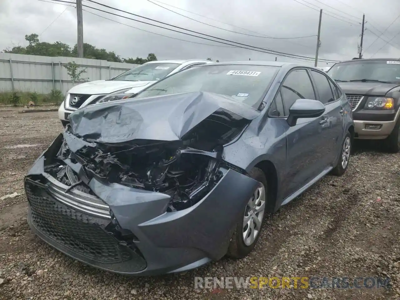 2 Photograph of a damaged car JTDEPRAE3LJ108840 TOYOTA COROLLA 2020