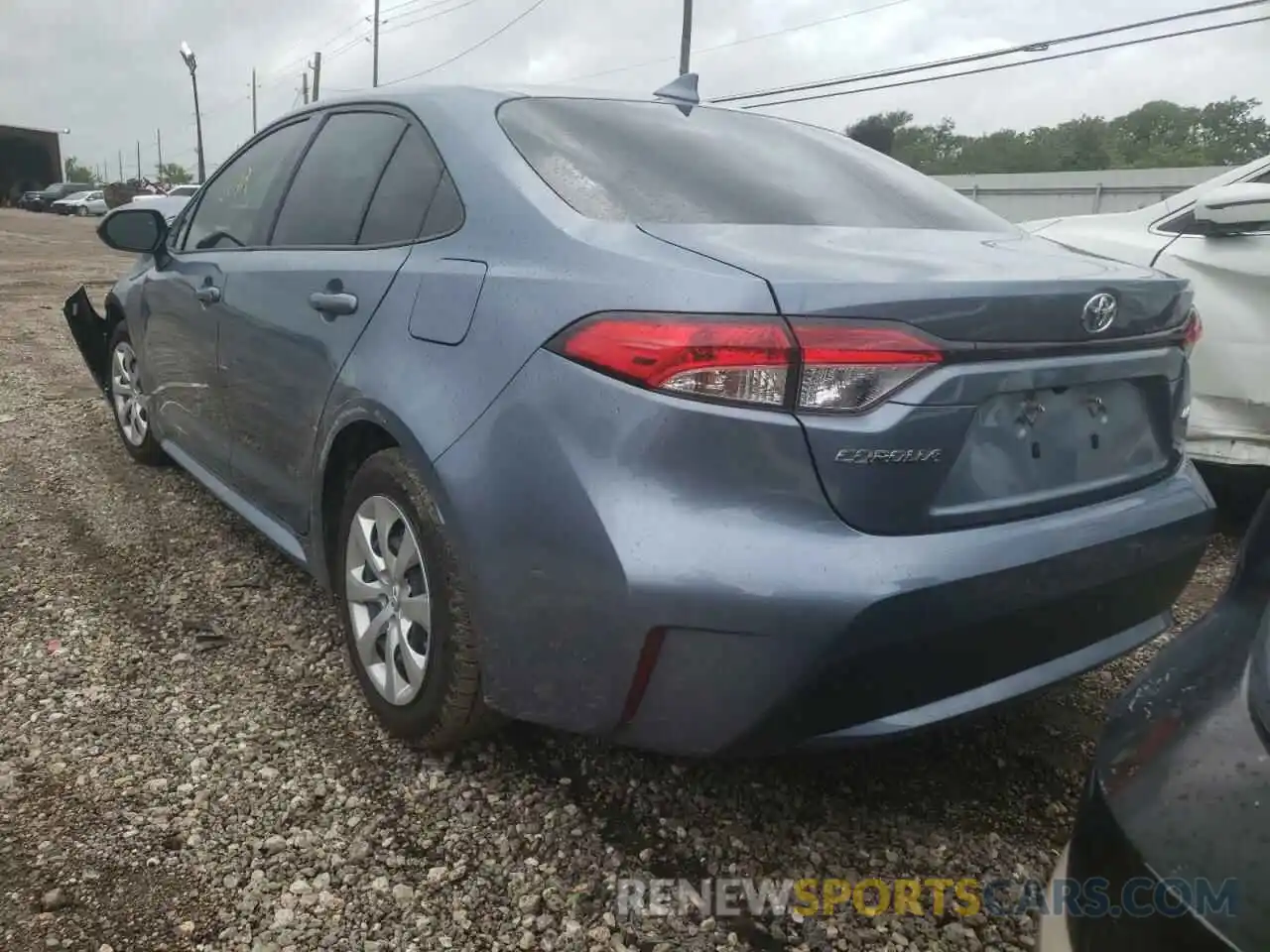 3 Photograph of a damaged car JTDEPRAE3LJ108840 TOYOTA COROLLA 2020