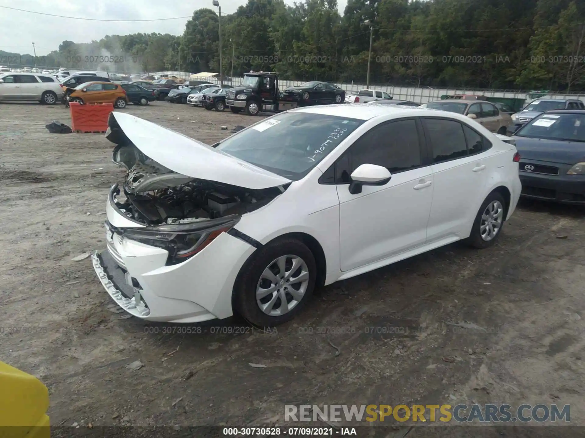 2 Photograph of a damaged car JTDEPRAE3LJ109079 TOYOTA COROLLA 2020