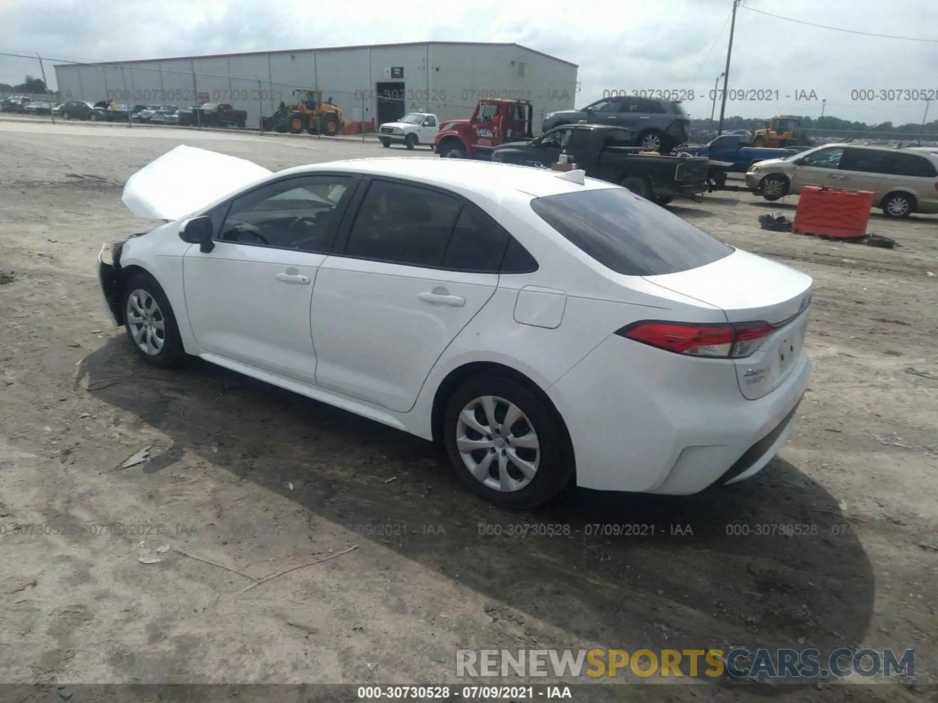 3 Photograph of a damaged car JTDEPRAE3LJ109079 TOYOTA COROLLA 2020