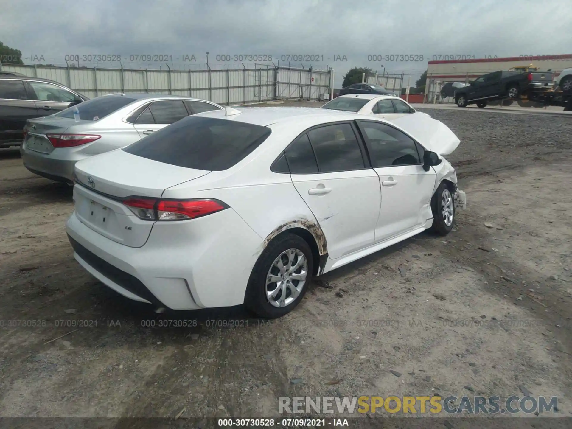 4 Photograph of a damaged car JTDEPRAE3LJ109079 TOYOTA COROLLA 2020