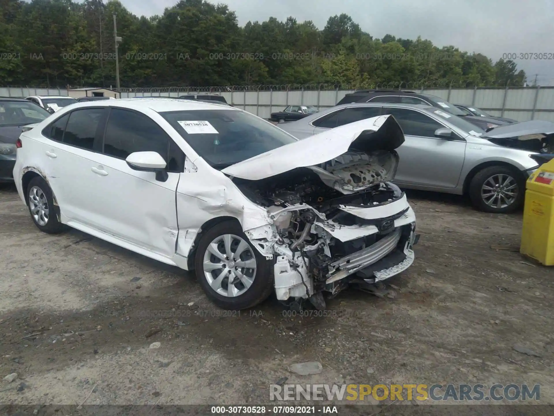 6 Photograph of a damaged car JTDEPRAE3LJ109079 TOYOTA COROLLA 2020