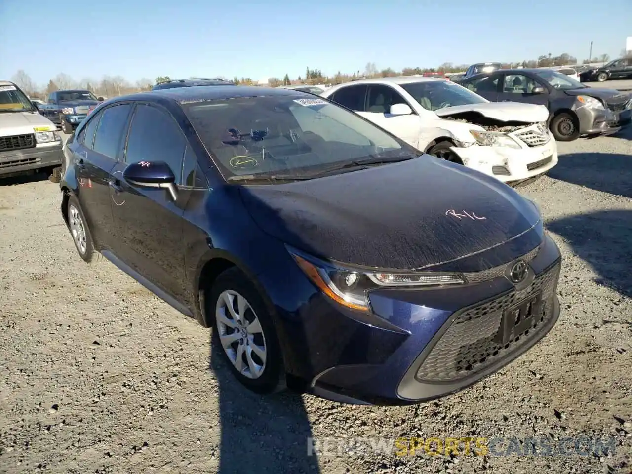 1 Photograph of a damaged car JTDEPRAE3LJ109230 TOYOTA COROLLA 2020