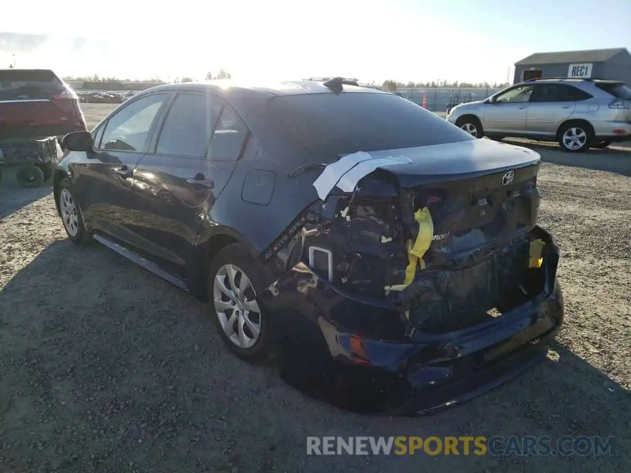 3 Photograph of a damaged car JTDEPRAE3LJ109230 TOYOTA COROLLA 2020