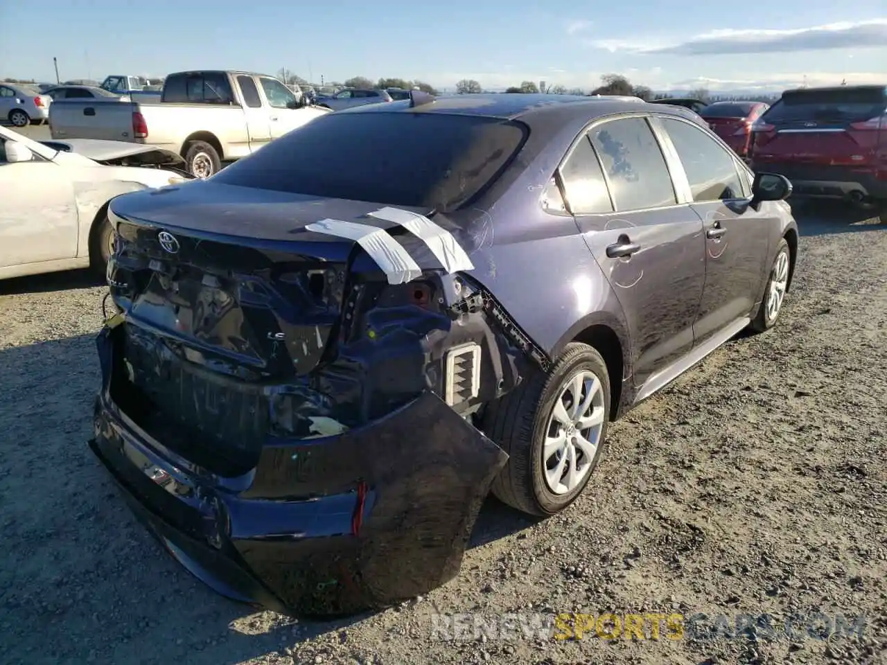 4 Photograph of a damaged car JTDEPRAE3LJ109230 TOYOTA COROLLA 2020