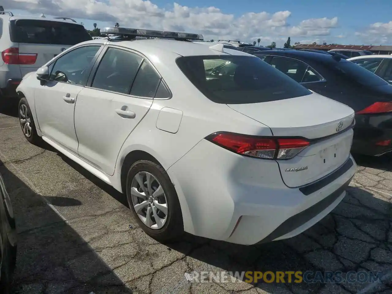 2 Photograph of a damaged car JTDEPRAE3LJ109373 TOYOTA COROLLA 2020