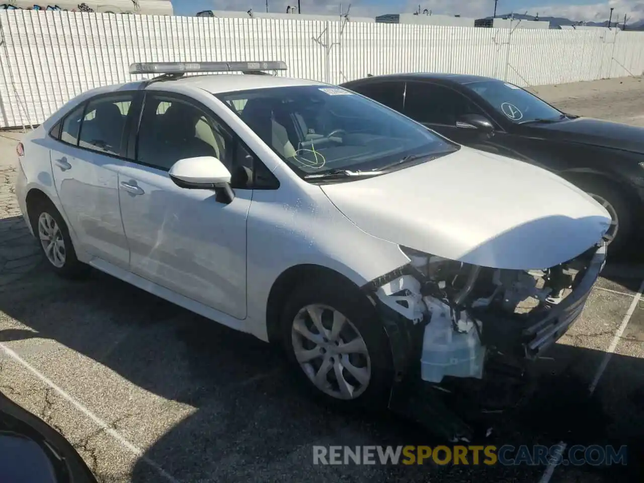 4 Photograph of a damaged car JTDEPRAE3LJ109373 TOYOTA COROLLA 2020