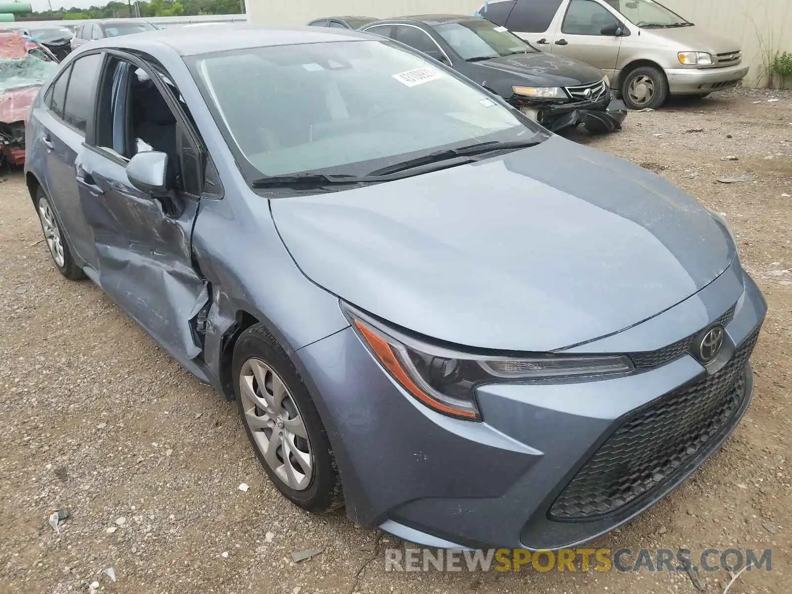 1 Photograph of a damaged car JTDEPRAE3LJ109518 TOYOTA COROLLA 2020