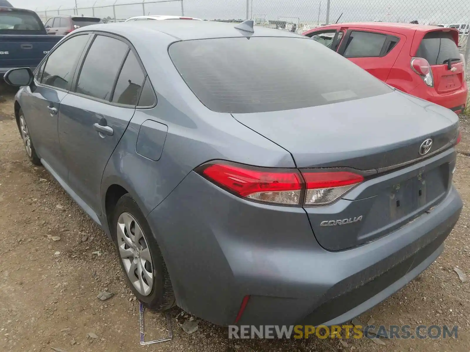 3 Photograph of a damaged car JTDEPRAE3LJ109518 TOYOTA COROLLA 2020