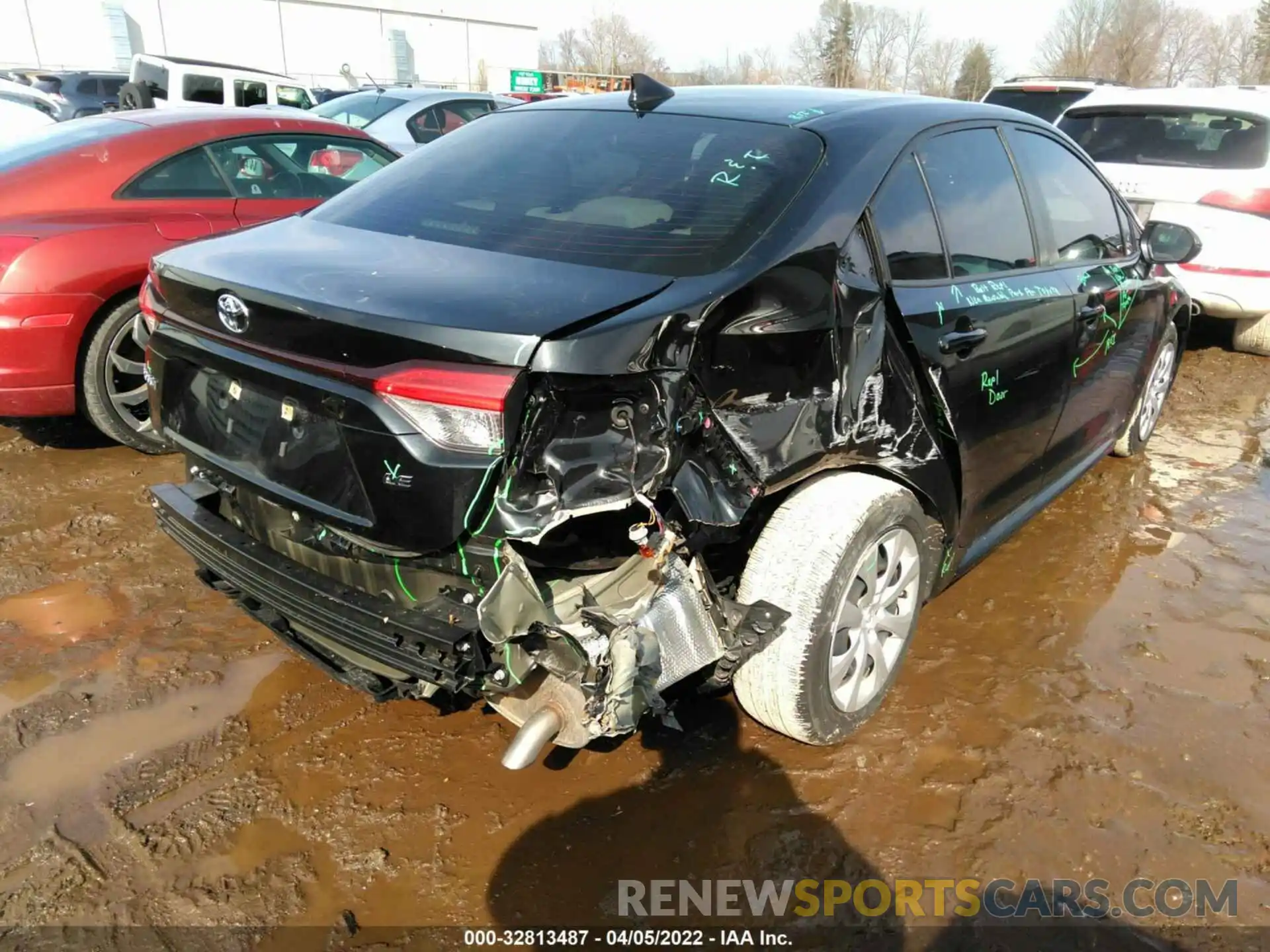 4 Photograph of a damaged car JTDEPRAE3LJ110779 TOYOTA COROLLA 2020