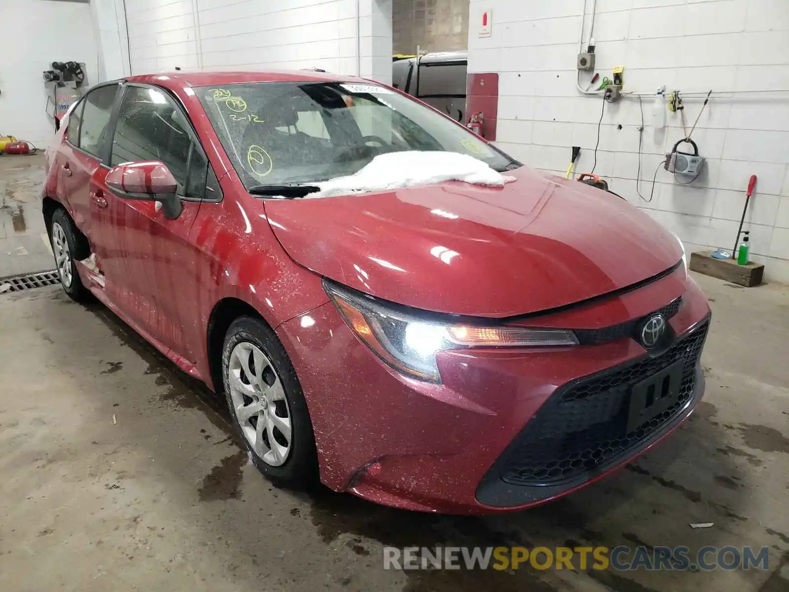 1 Photograph of a damaged car JTDEPRAE3LJ110913 TOYOTA COROLLA 2020