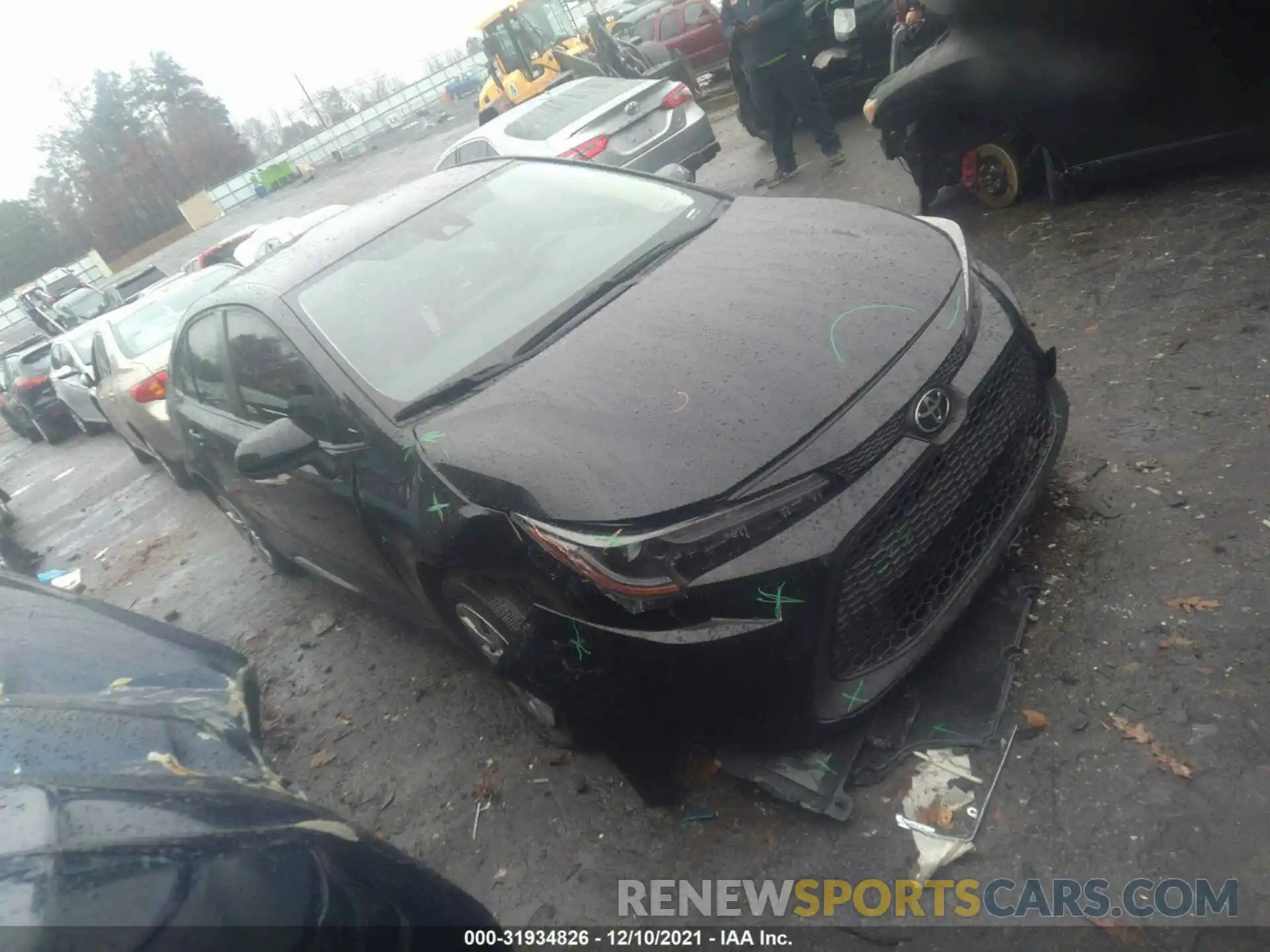 1 Photograph of a damaged car JTDEPRAE3LJ111401 TOYOTA COROLLA 2020