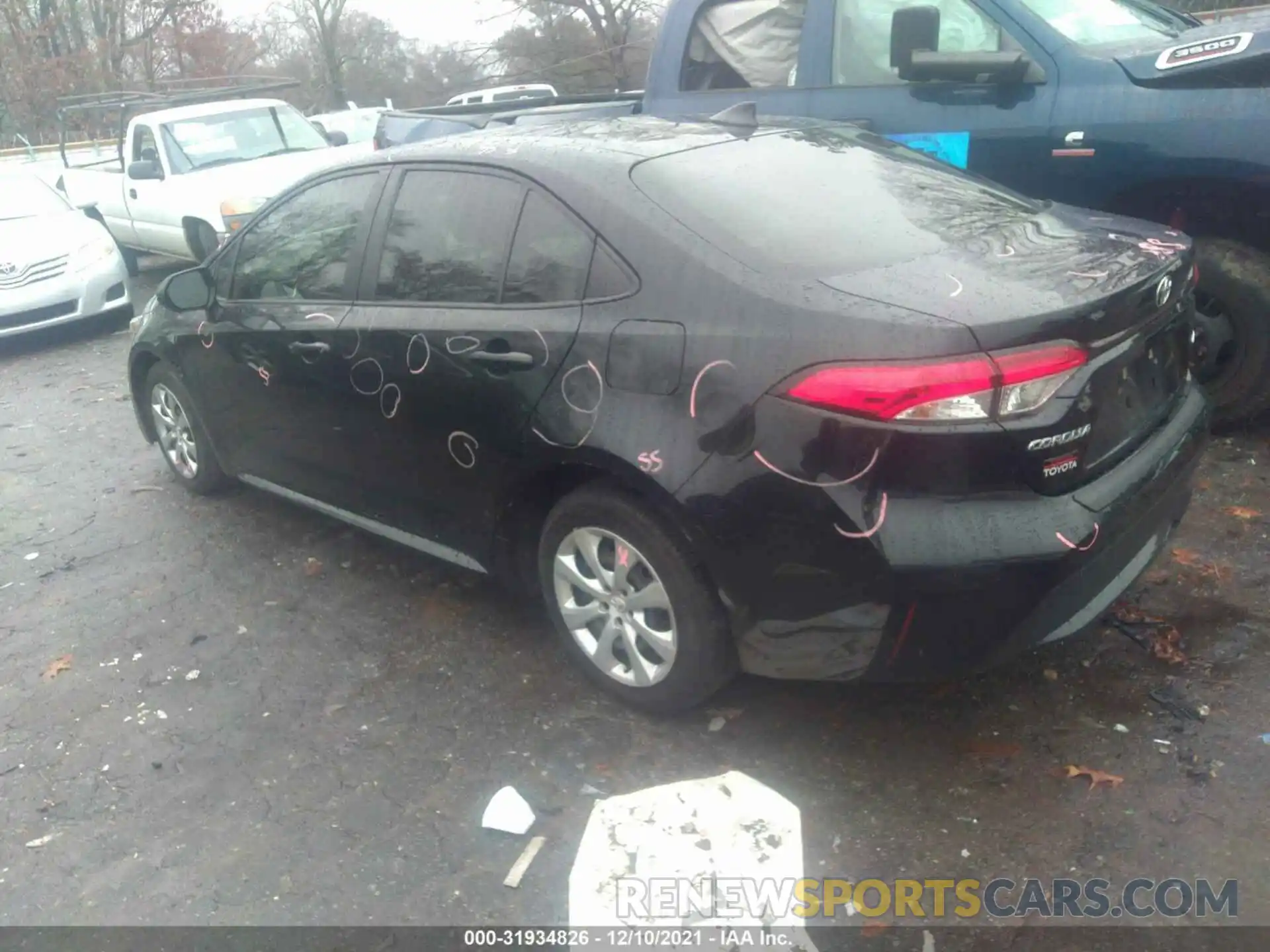 3 Photograph of a damaged car JTDEPRAE3LJ111401 TOYOTA COROLLA 2020