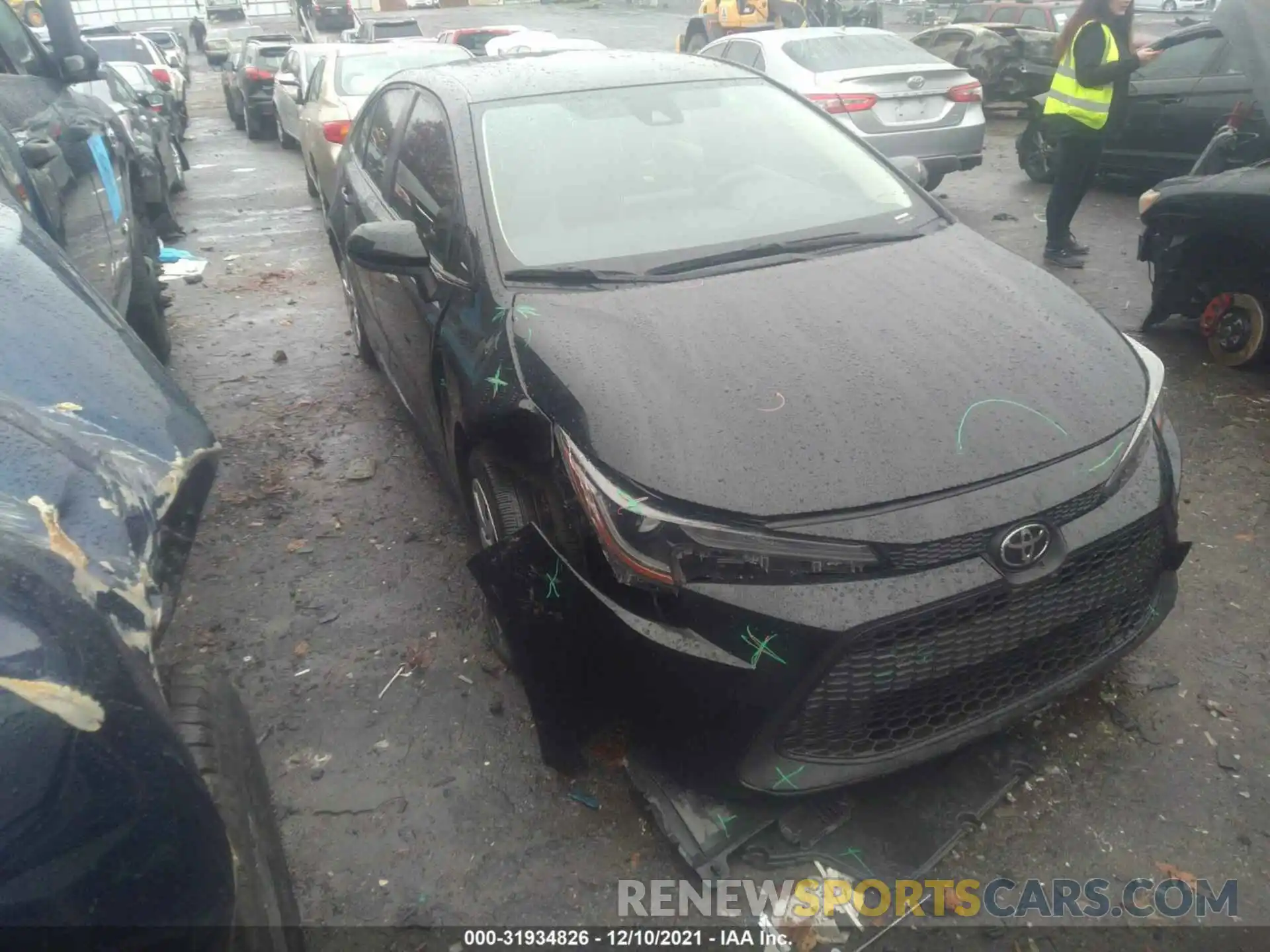 6 Photograph of a damaged car JTDEPRAE3LJ111401 TOYOTA COROLLA 2020