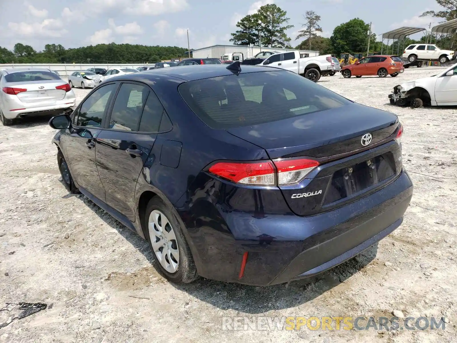 3 Photograph of a damaged car JTDEPRAE3LJ112466 TOYOTA COROLLA 2020