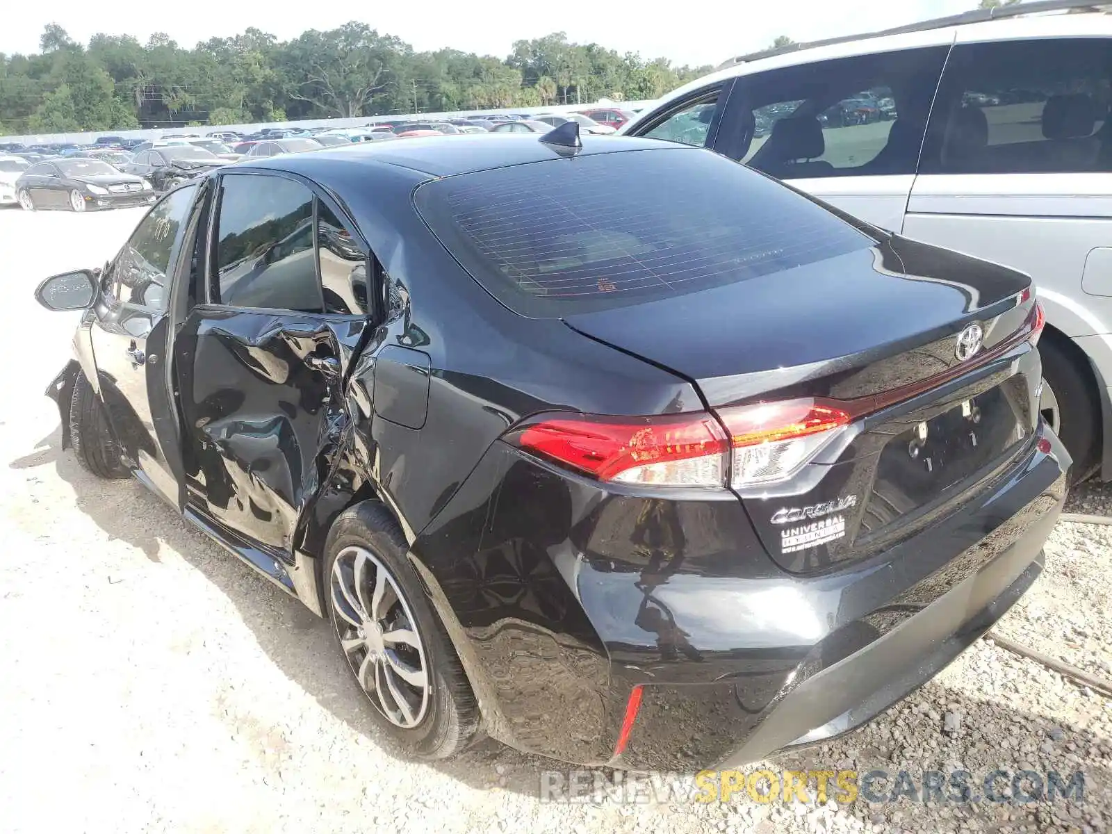 3 Photograph of a damaged car JTDEPRAE3LJ112550 TOYOTA COROLLA 2020