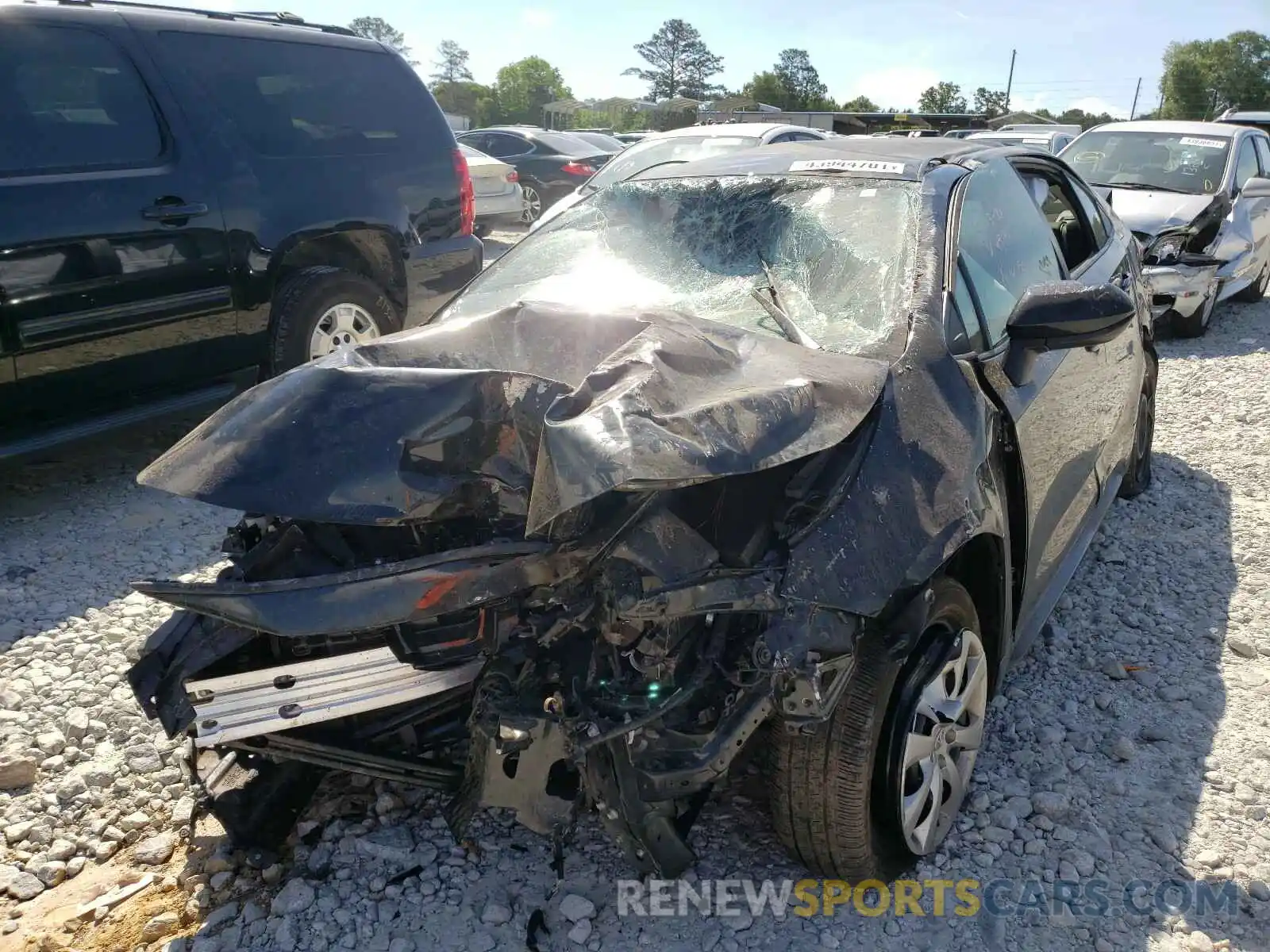 2 Photograph of a damaged car JTDEPRAE3LJ112970 TOYOTA COROLLA 2020