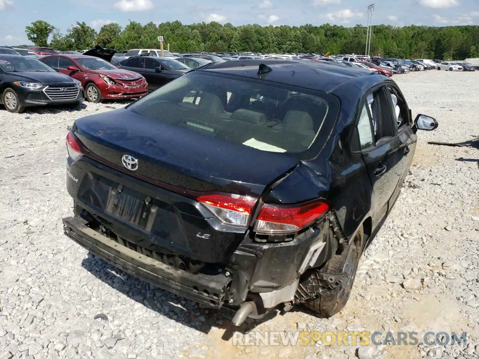 4 Photograph of a damaged car JTDEPRAE3LJ112970 TOYOTA COROLLA 2020