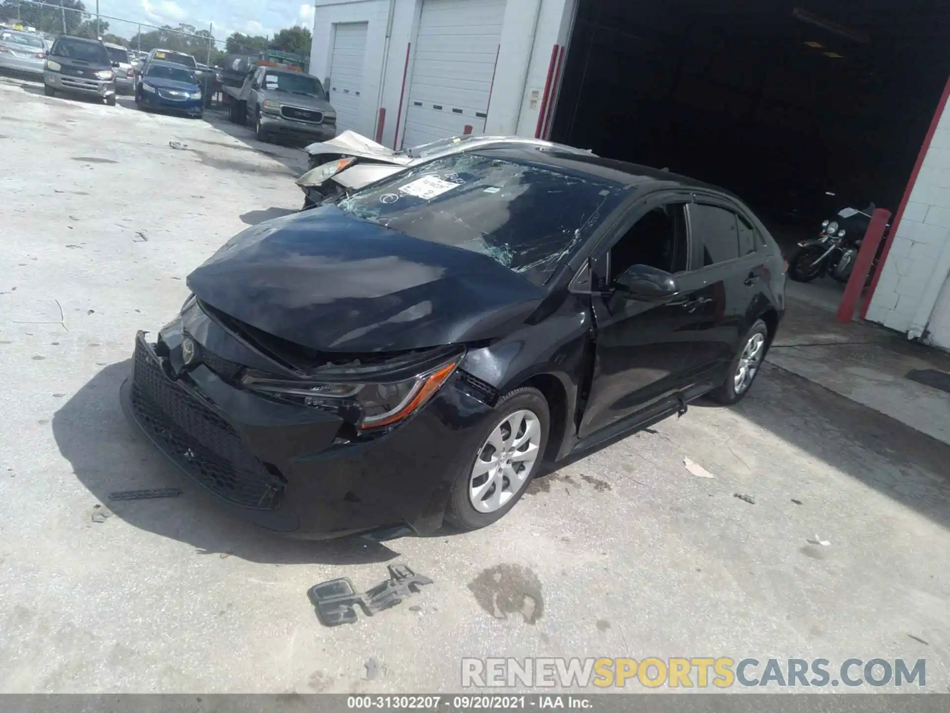 2 Photograph of a damaged car JTDEPRAE3LJ113391 TOYOTA COROLLA 2020