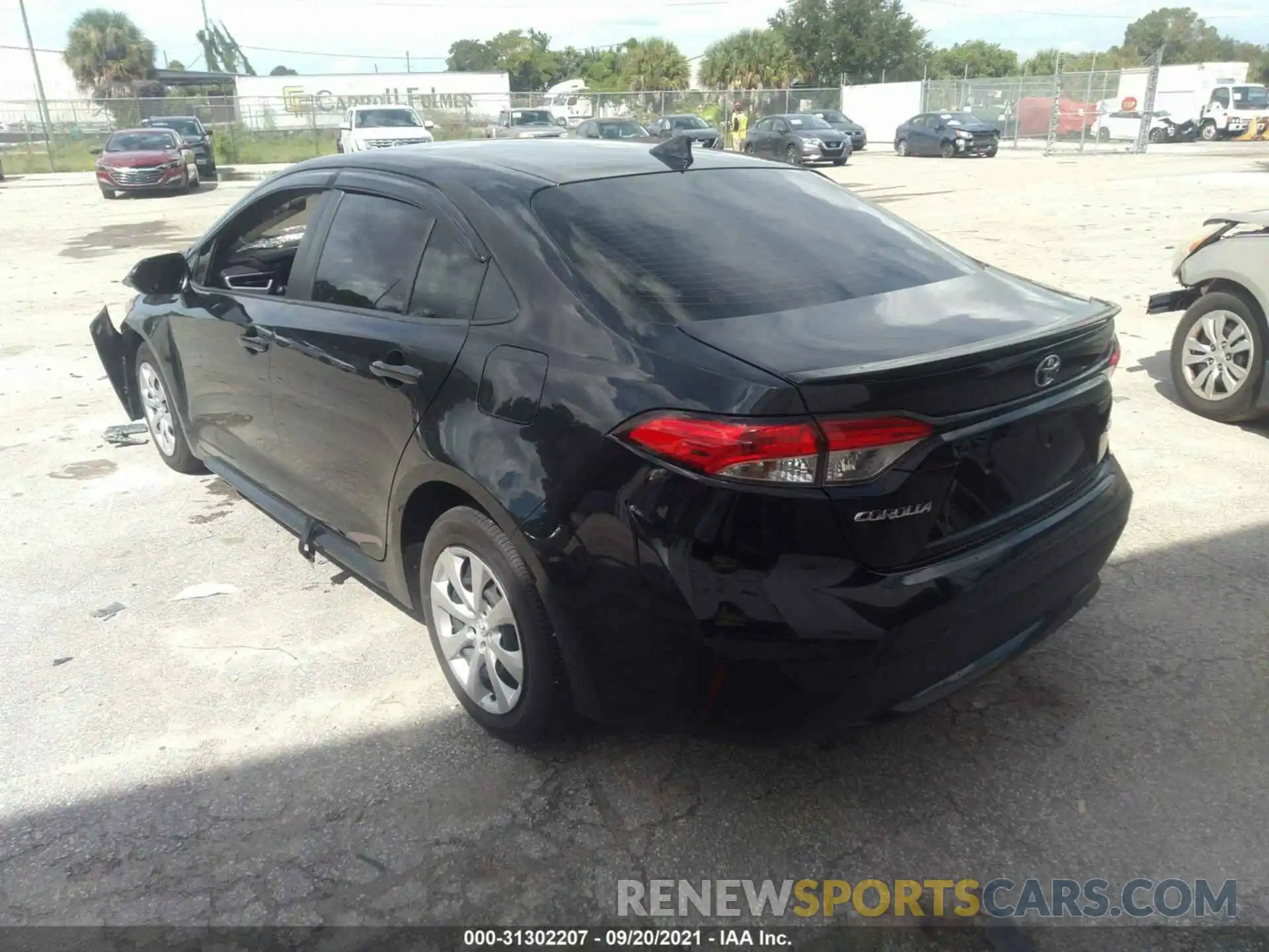 3 Photograph of a damaged car JTDEPRAE3LJ113391 TOYOTA COROLLA 2020