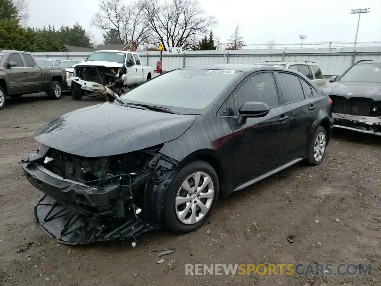 2 Photograph of a damaged car JTDEPRAE3LJ114041 TOYOTA COROLLA 2020