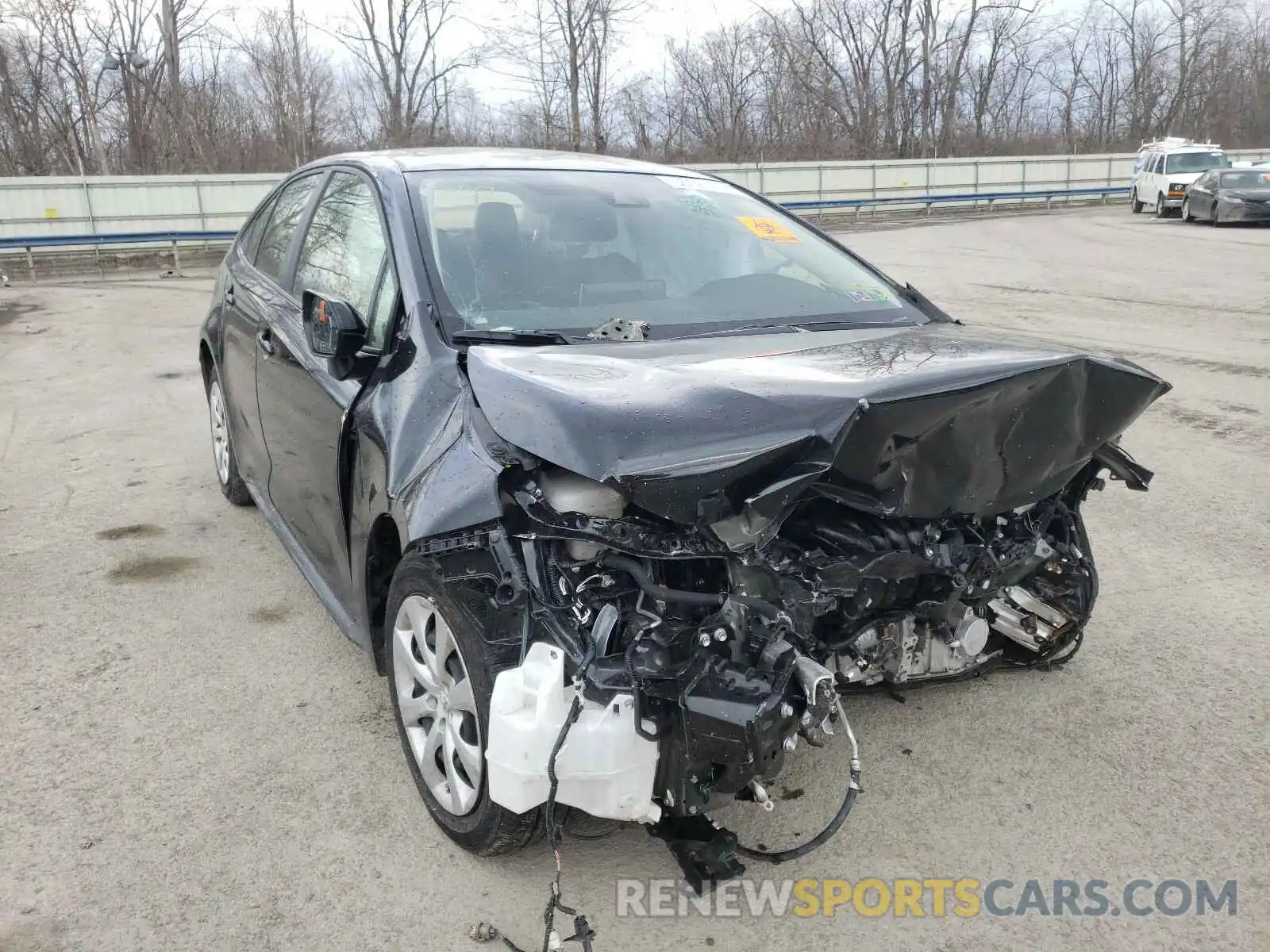 1 Photograph of a damaged car JTDEPRAE3LJ114055 TOYOTA COROLLA 2020