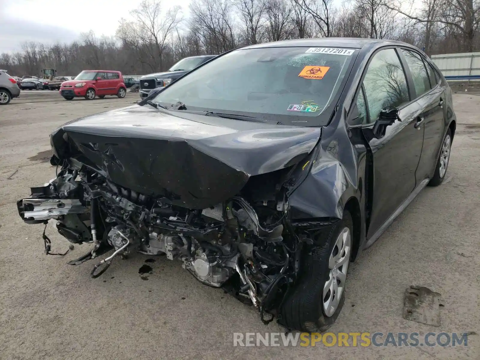 2 Photograph of a damaged car JTDEPRAE3LJ114055 TOYOTA COROLLA 2020