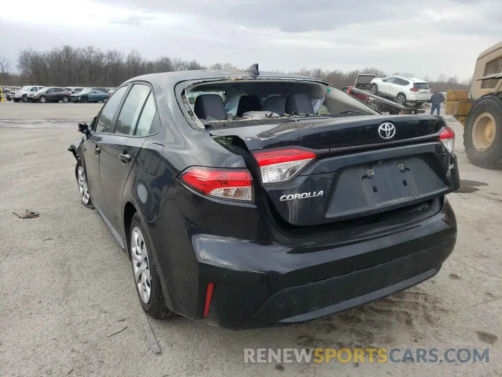 3 Photograph of a damaged car JTDEPRAE3LJ114055 TOYOTA COROLLA 2020